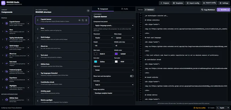 README Studio screenshot 3