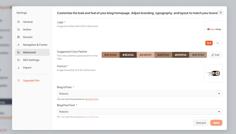 Hyperblog screenshot 2