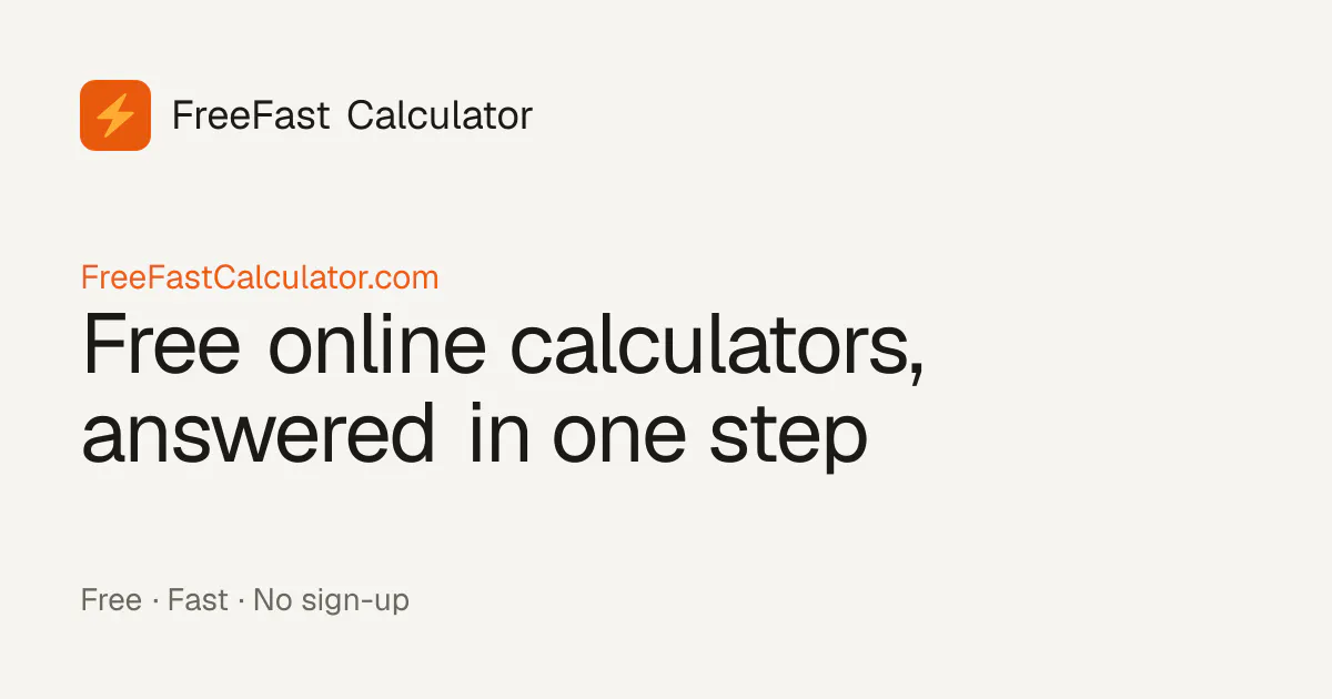 FreeFast Calculator gallery image