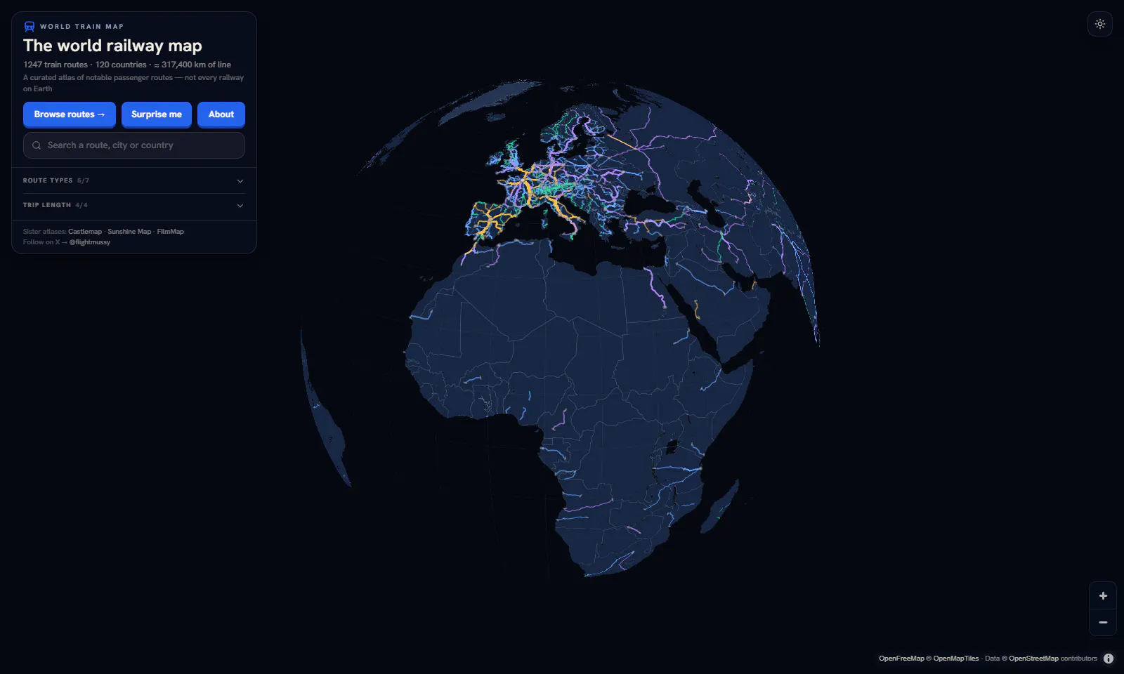 World Train Map screenshot 3