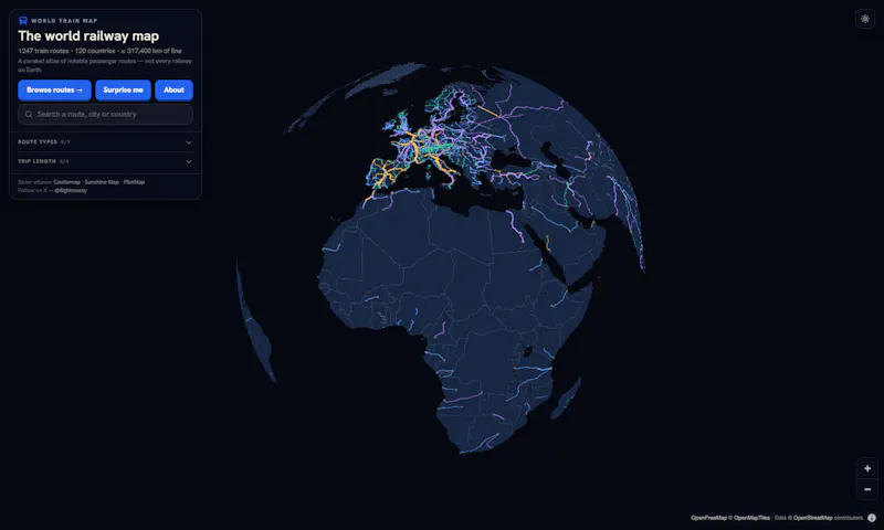 World Train Map screenshot 3