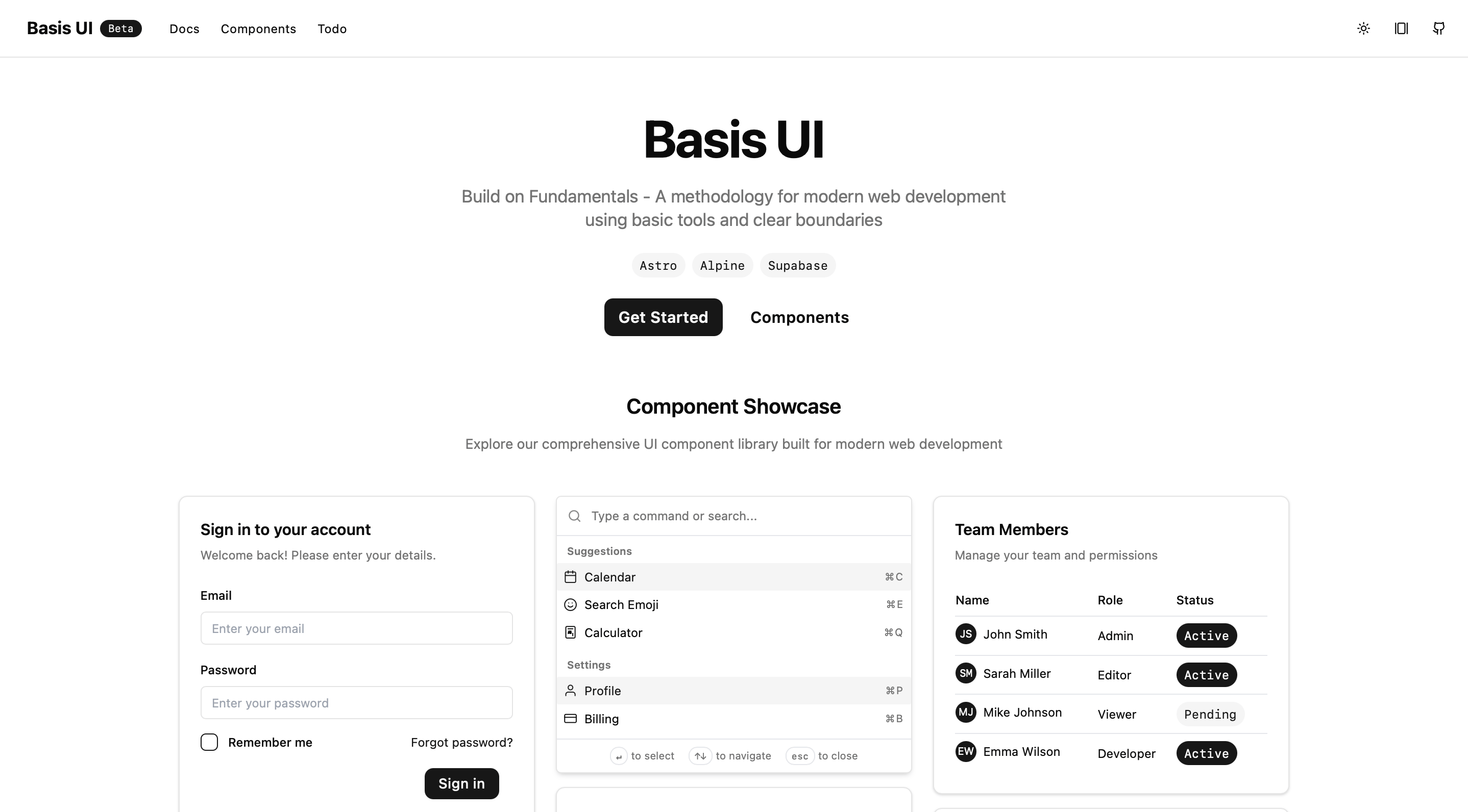 Basis UI gallery image