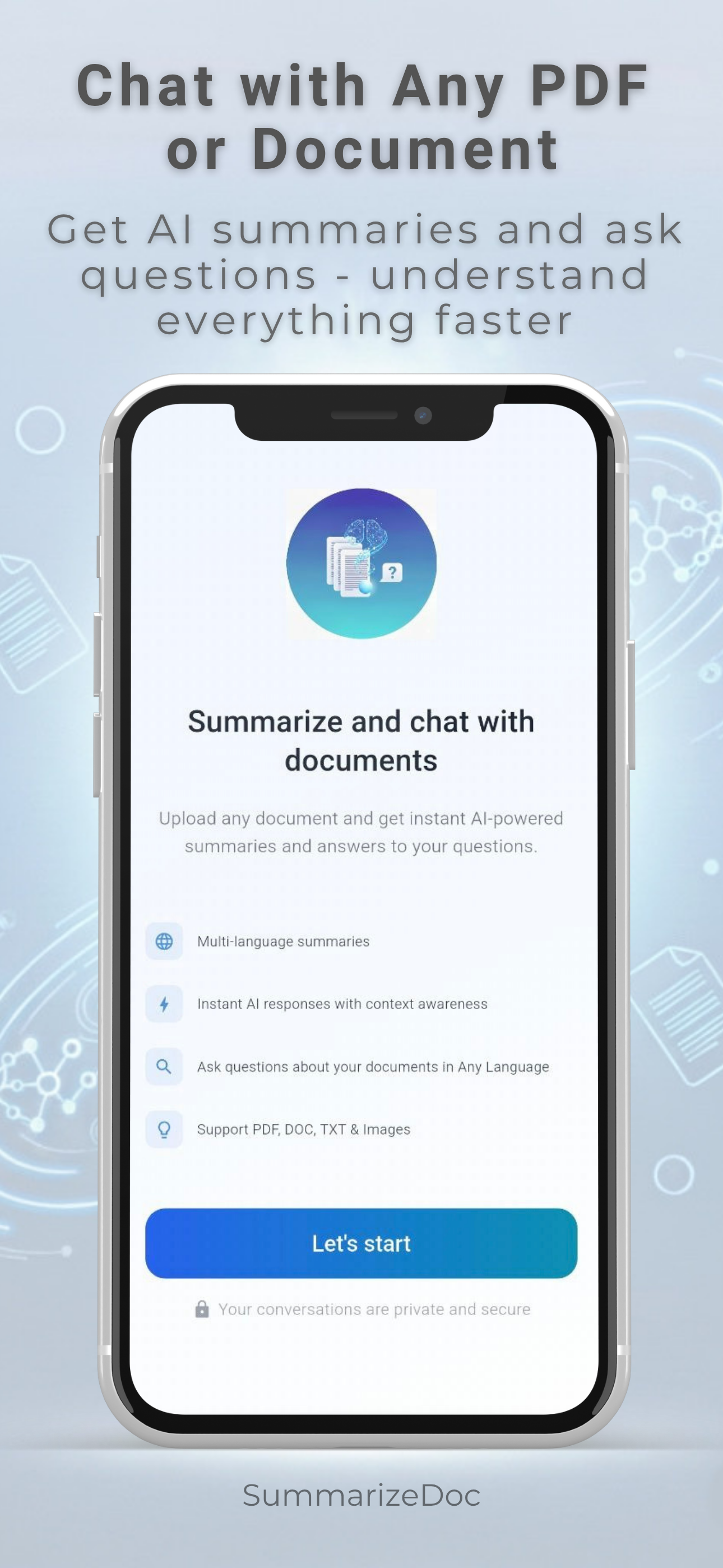 SummarizeDoc: AI Summary & Chat gallery image