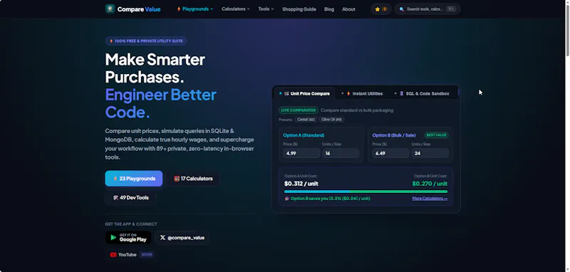 Compare Value screenshot 1