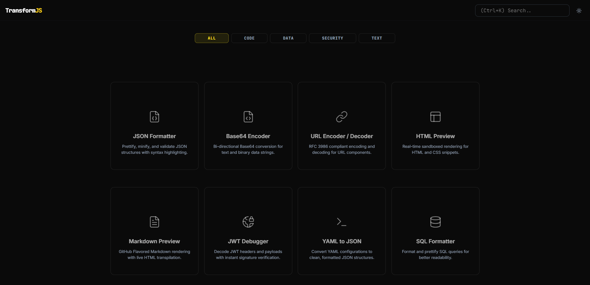 TransformJS gallery image