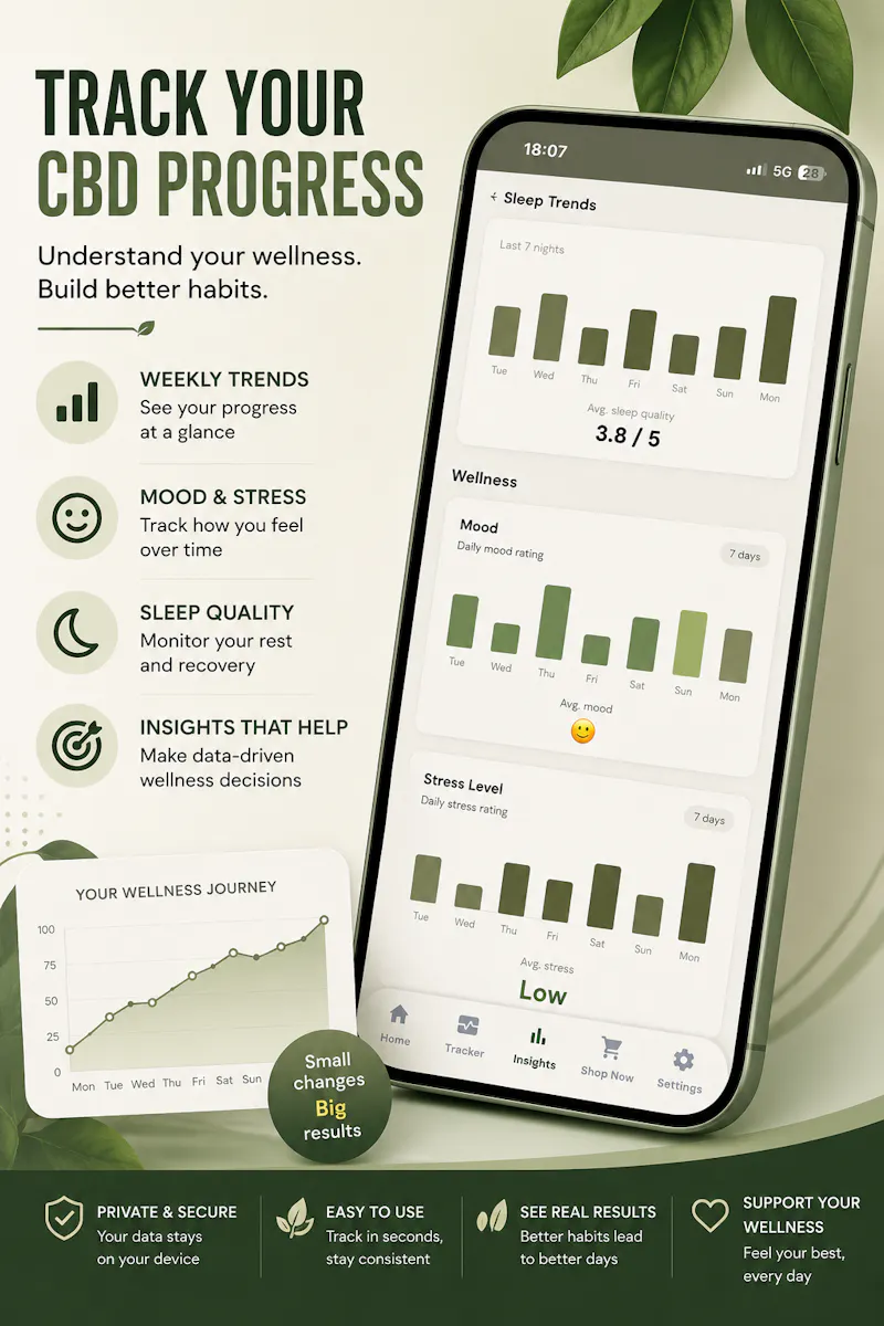 PureCBD4U CBD Tracker App screenshot 1