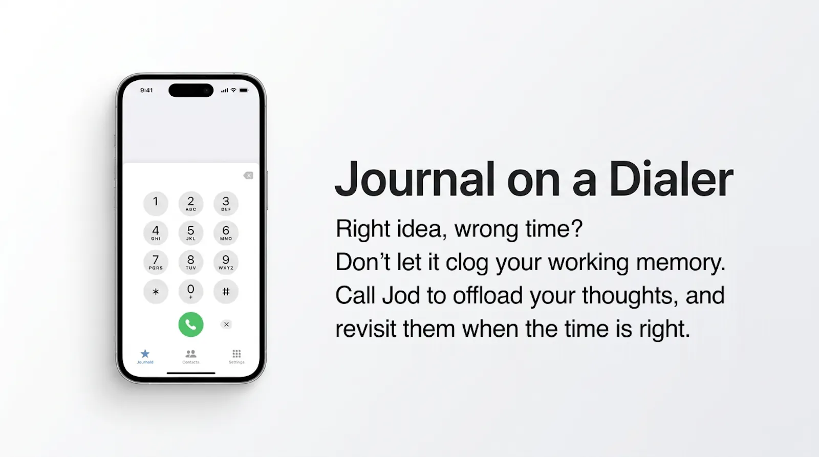 Journal on a Dialer screenshot 1
