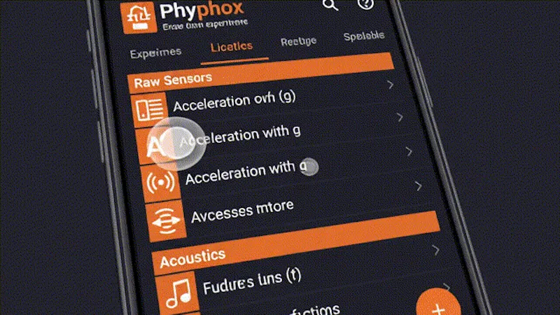 phyphox screenshot 2