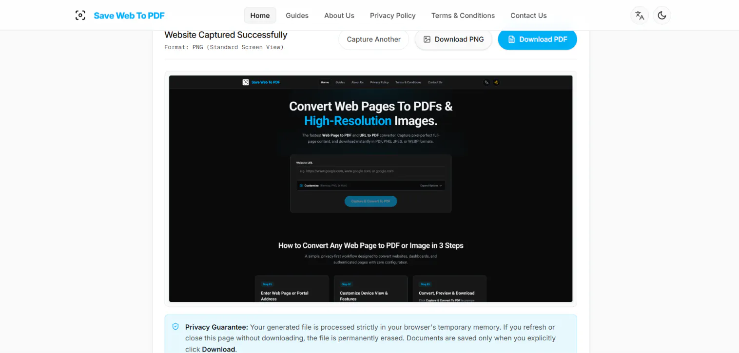 Save Web To PDF gallery image