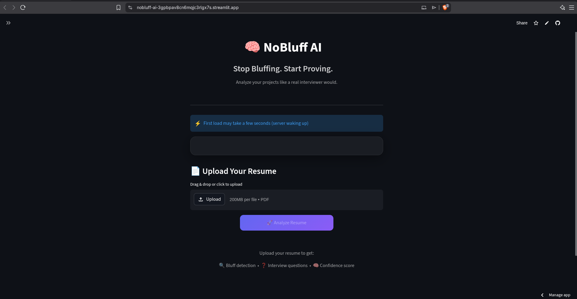 NoBluff AI gallery image