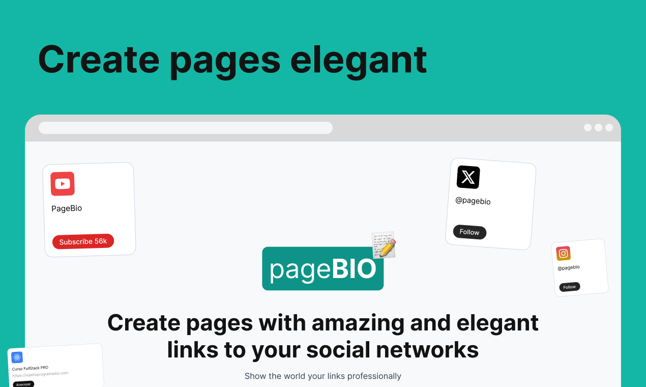 Media Pagebio - Pautan dalam bio, buat susun atur anda secara dinamik 3