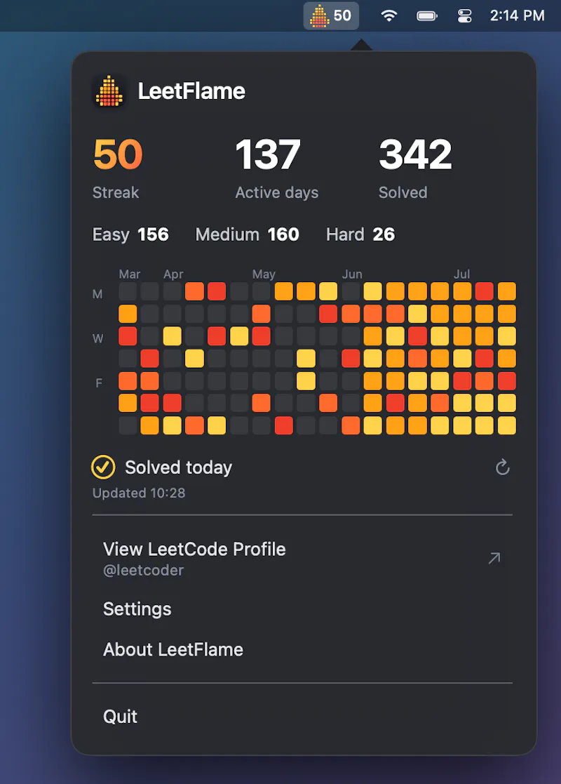 LeetFlame screenshot 2