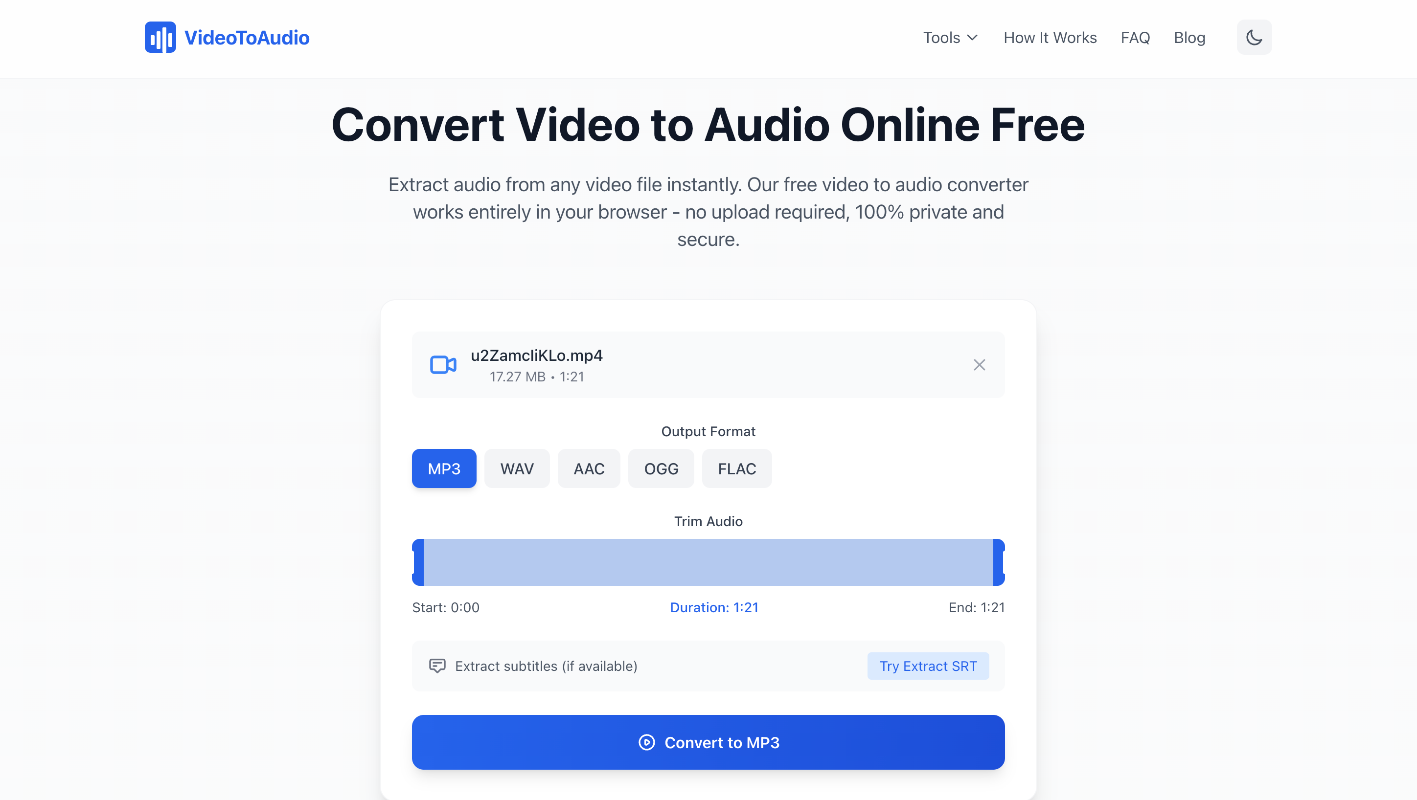 FreeVideoToAudio gallery image