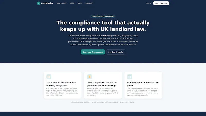 CertMinder screenshot 1