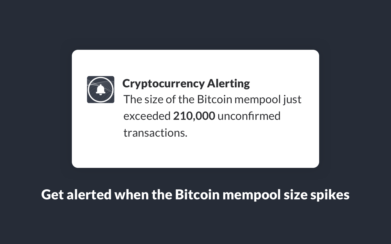 Cryptocurrency Alerting gallery image