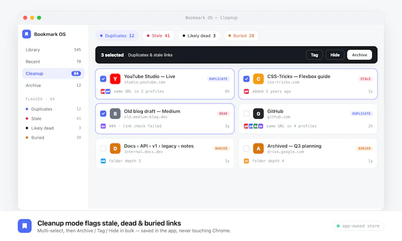Bookmark OS screenshot 3