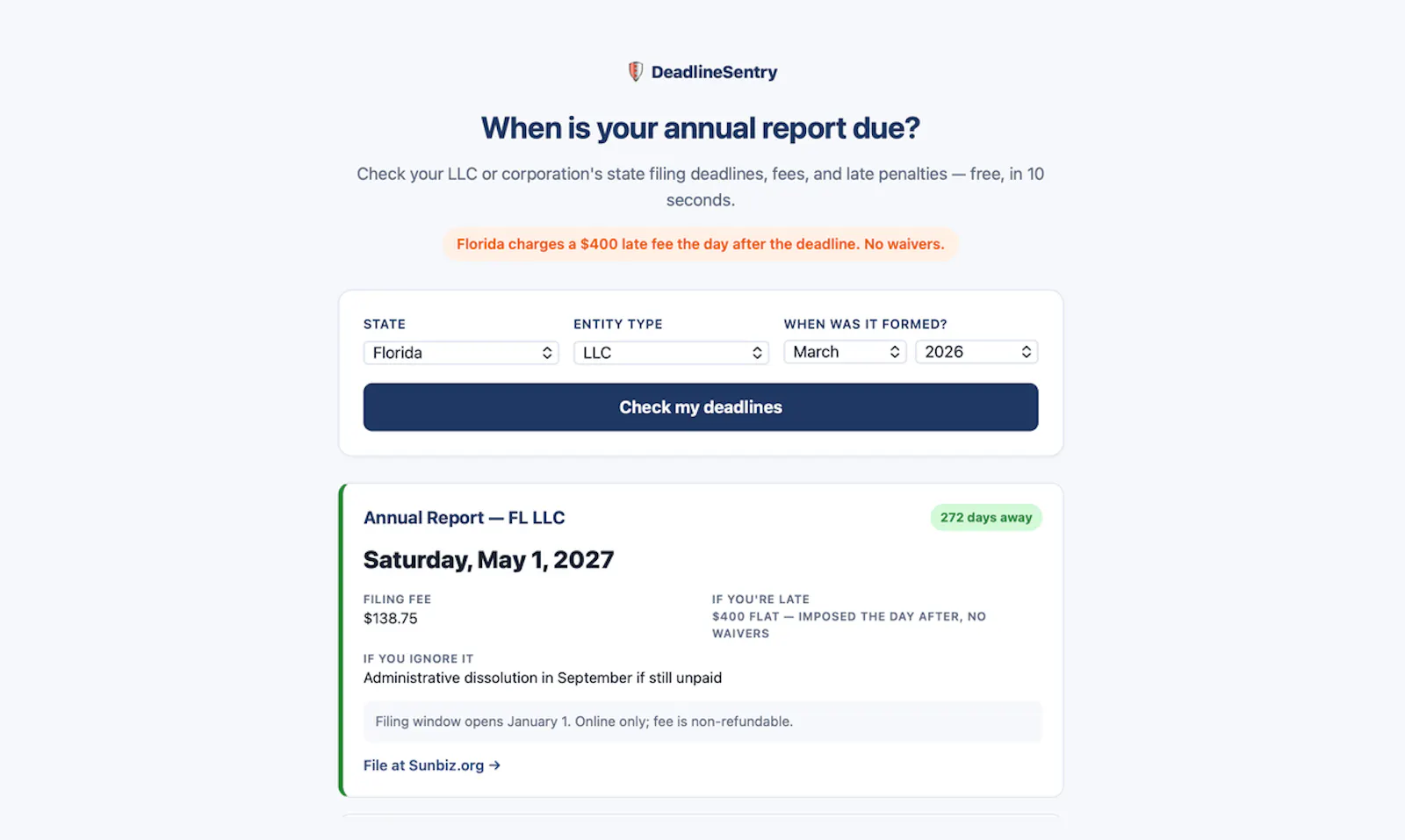 DeadlineSentry screenshot 2
