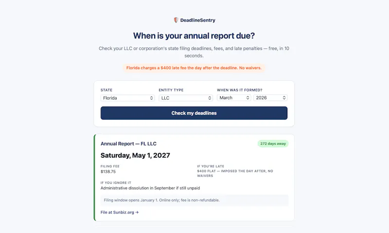 DeadlineSentry screenshot 2