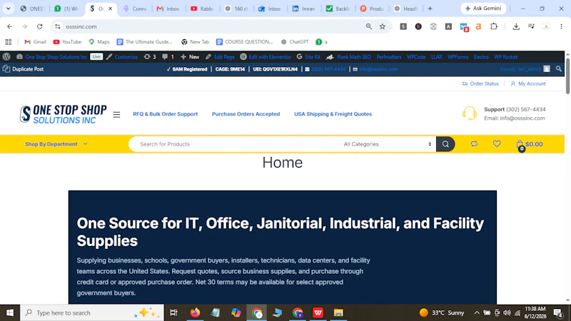ONE STOP SHOP SOLUTIONS INC screenshot 1
