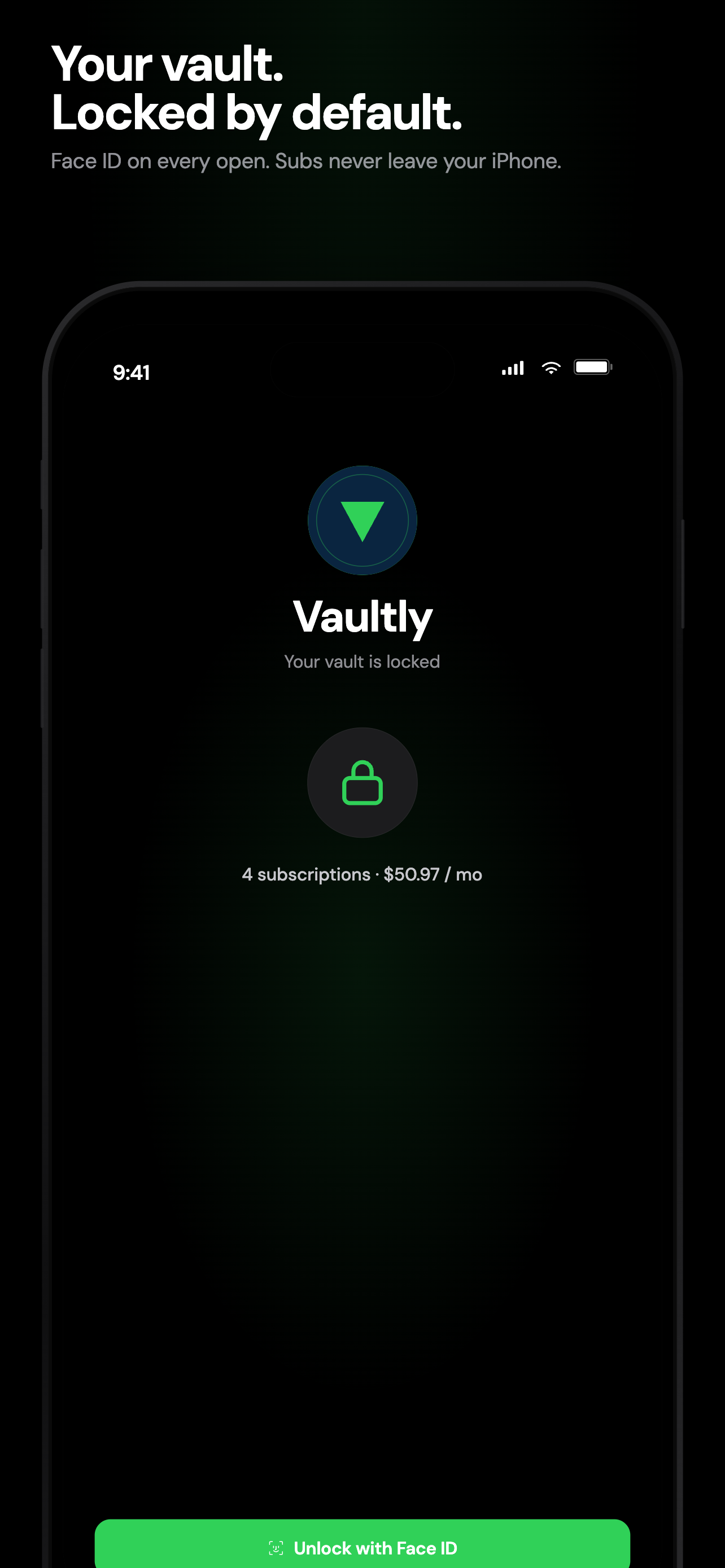 Vaultly: Subscription Tracker gallery image