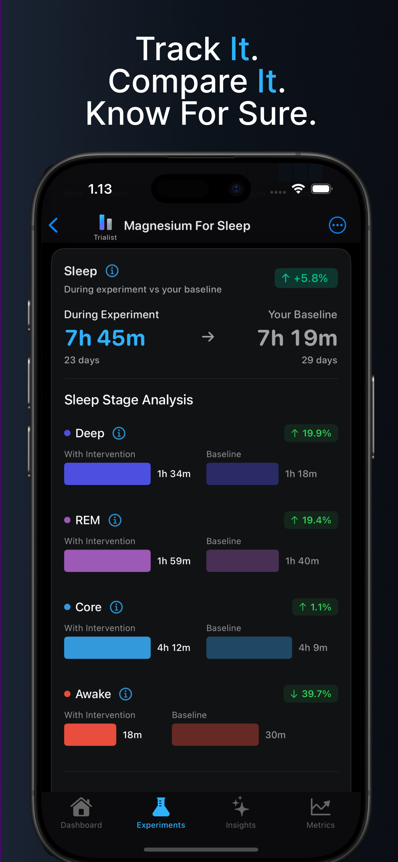 Trialist — Health Experiments - Screenshot 2 preview