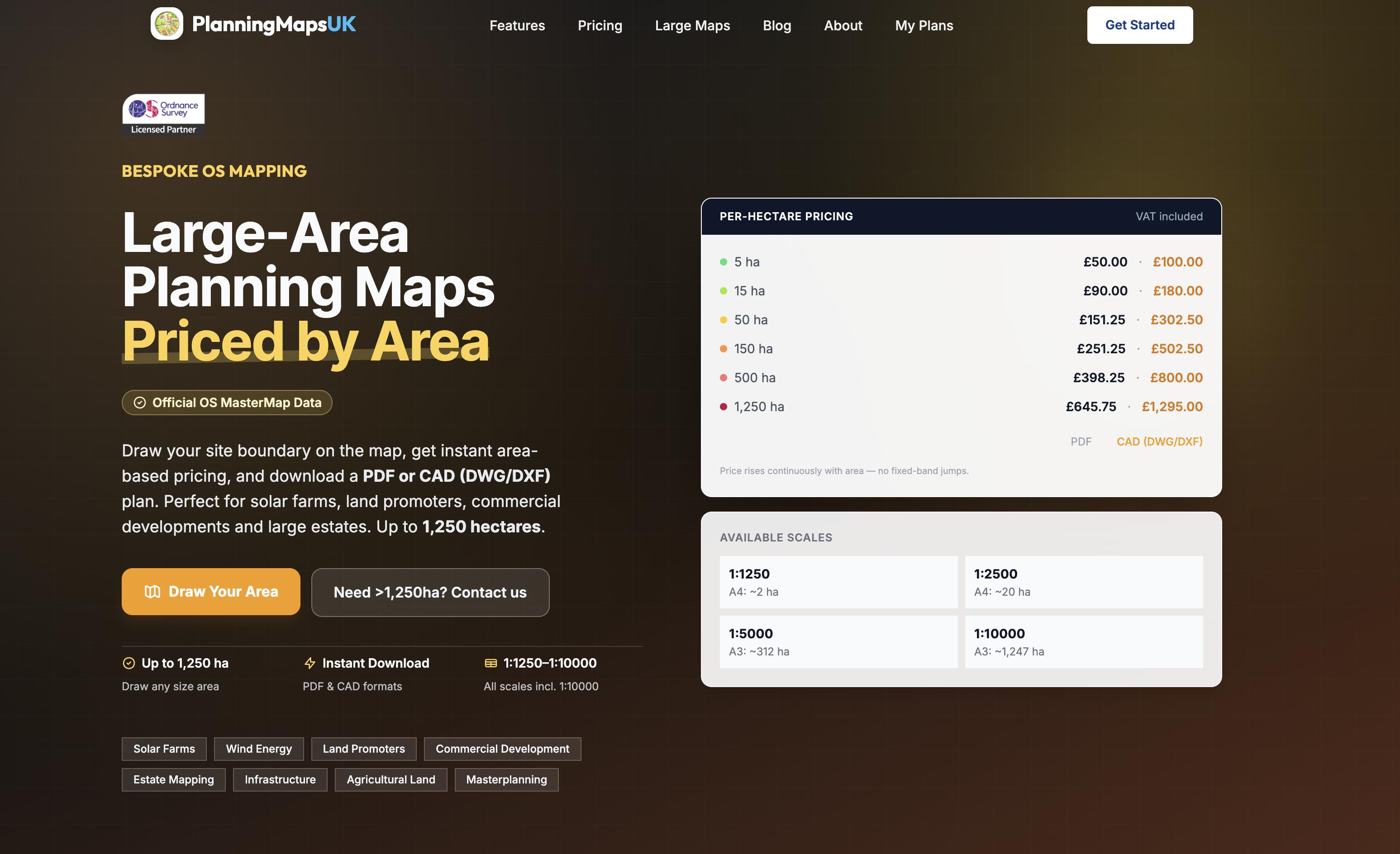 PlanningMapsUK - Screenshot 4 showing product features and functionality
