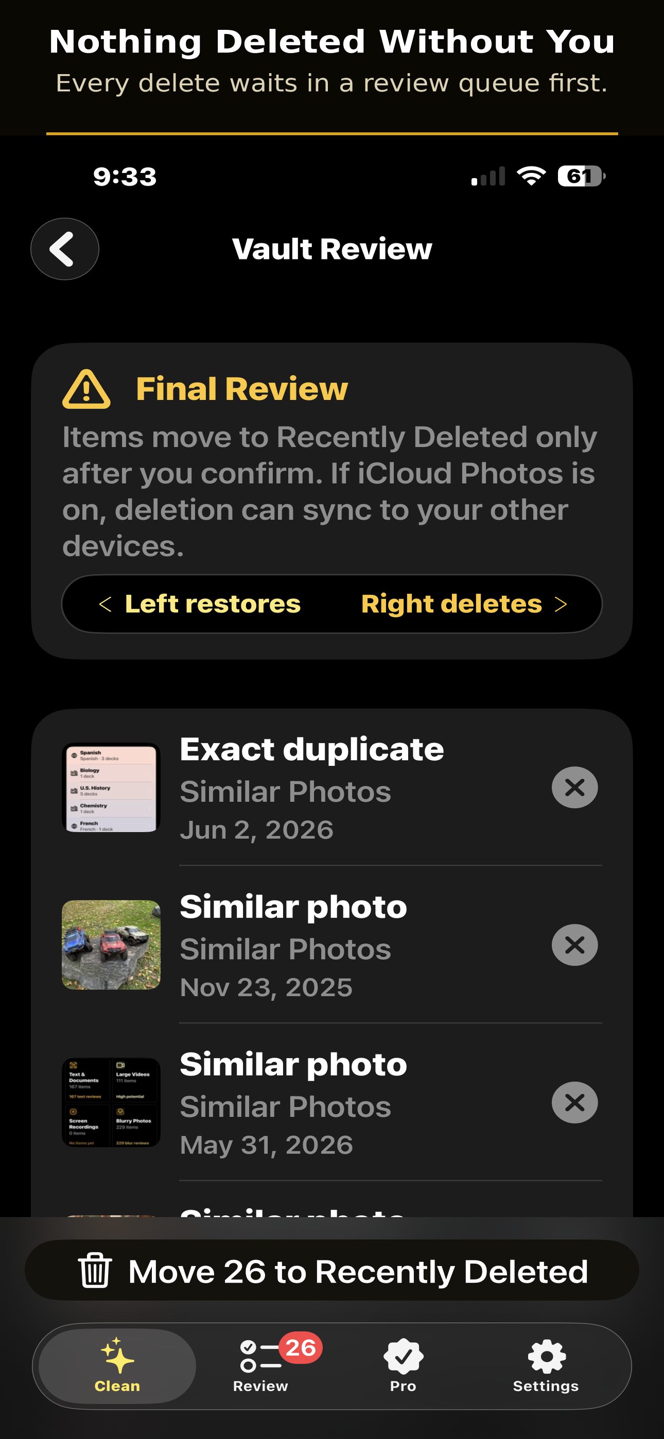 Lumavault - Private photo cleanup gallery image