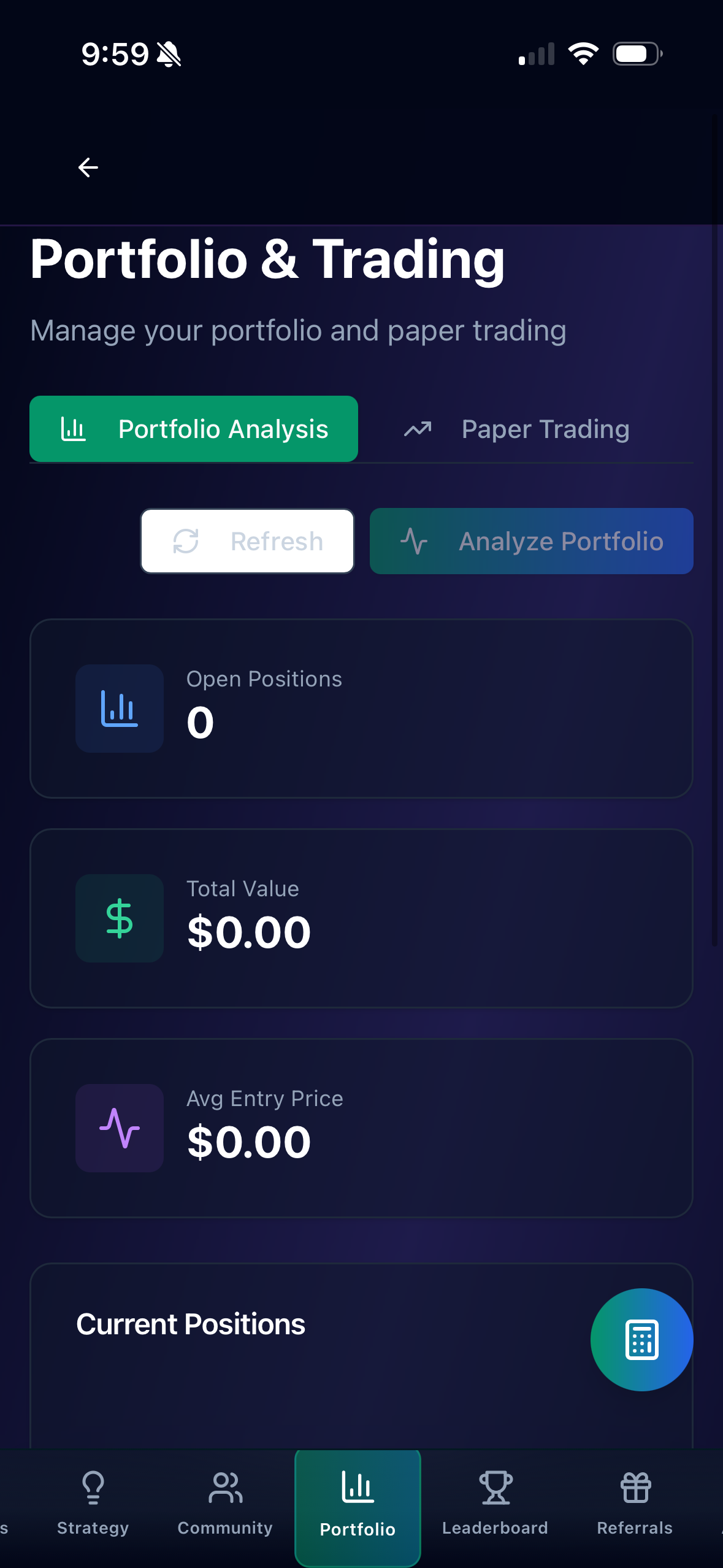 Signals Alpha - Screenshot 2 showing product features and functionality
