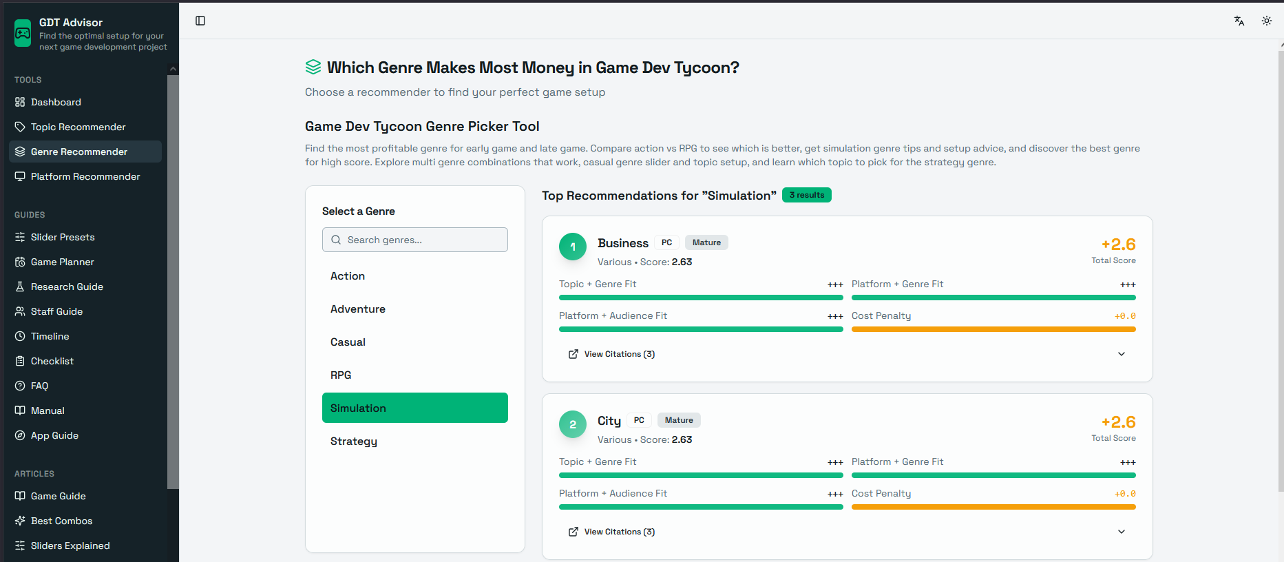 Game Dev Tycoon Advisor gallery image