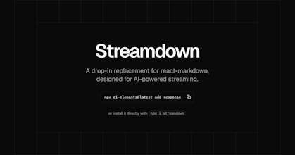 Streamdown by Vercel gallery image