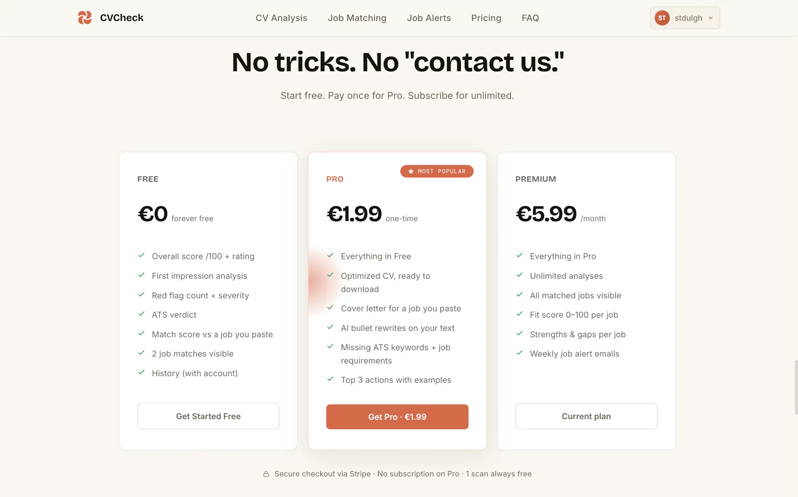 CVCheck screenshot 3