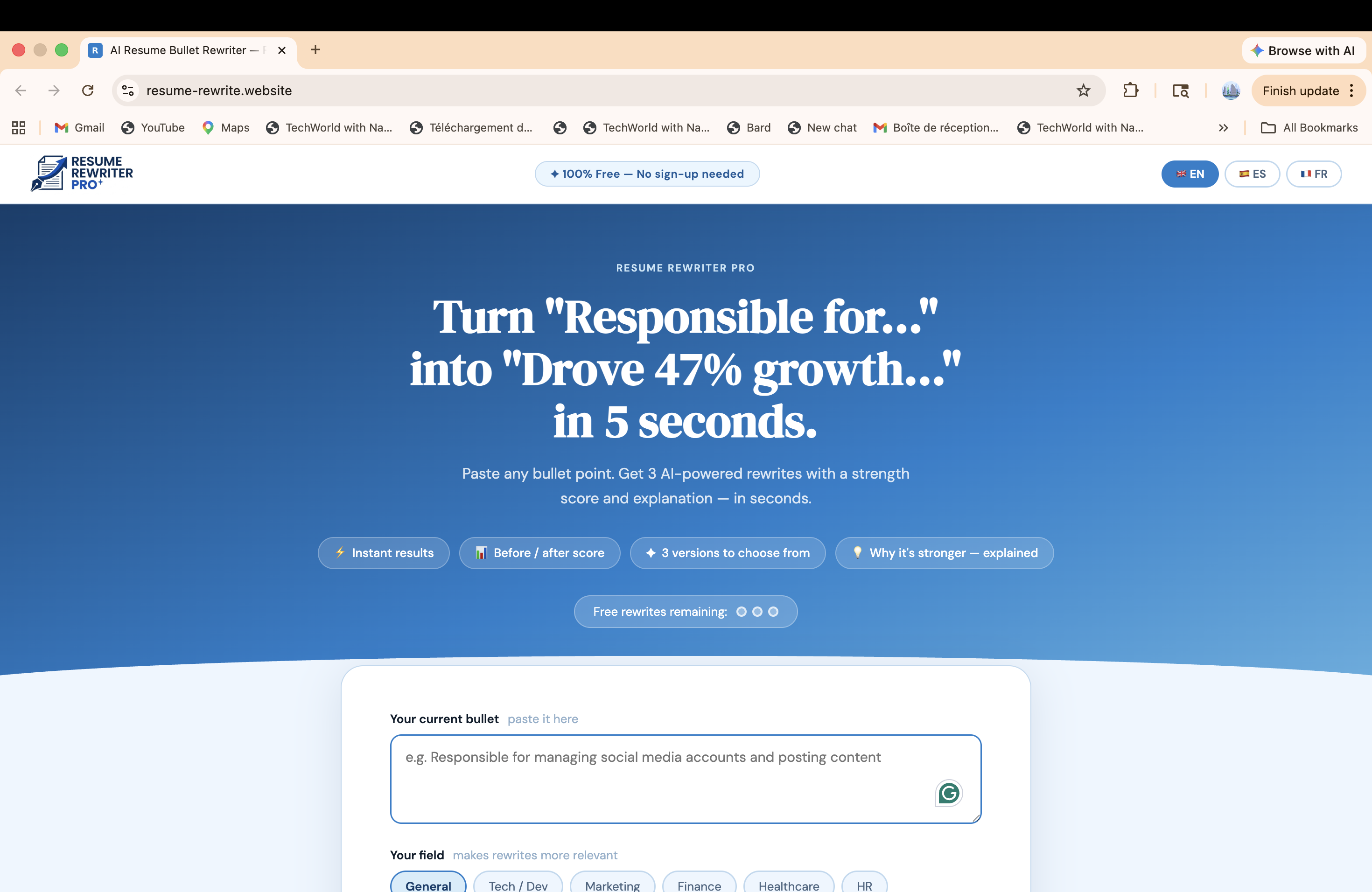 Resume Rewriter Pro gallery image