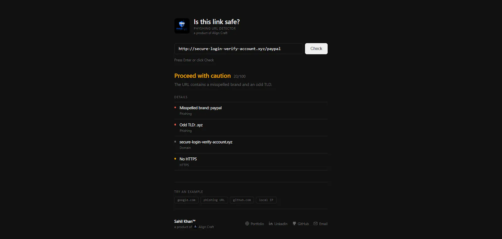 Phishing URL Detector by Align Craft screenshot 3