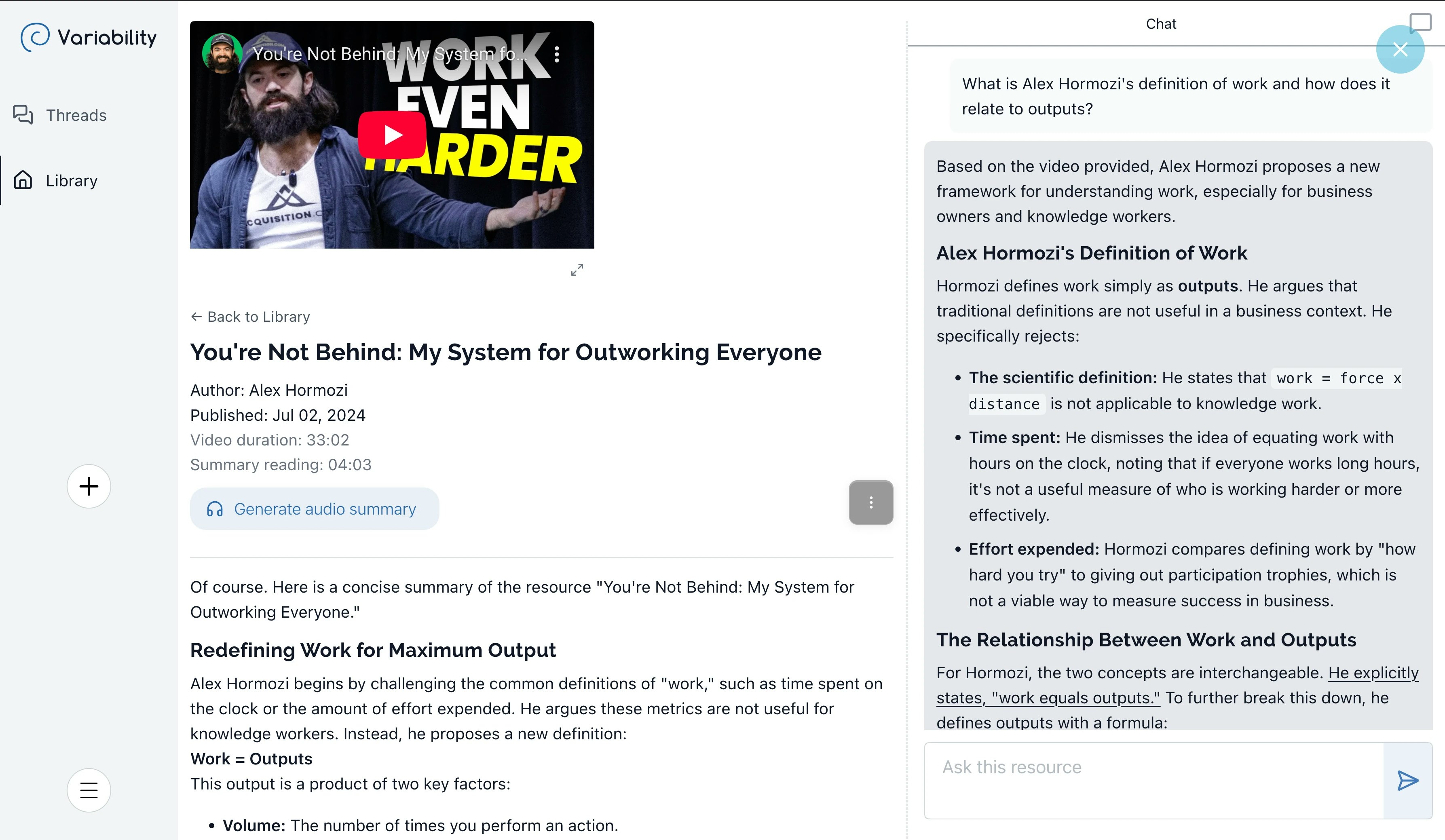 Variability - Screenshot 3 showing product features and functionality