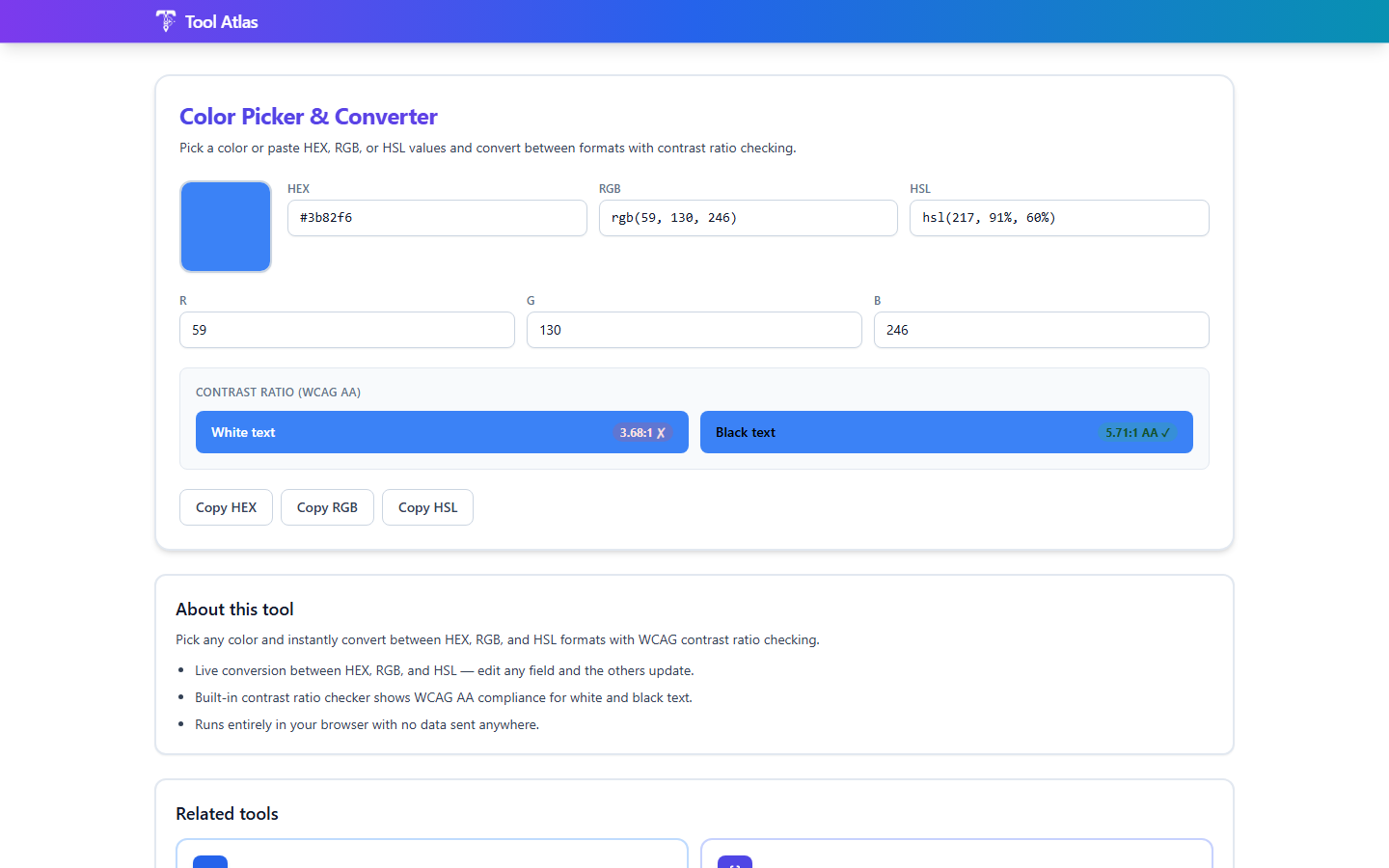 Tool Atlas: Free Online Toolbox gallery image