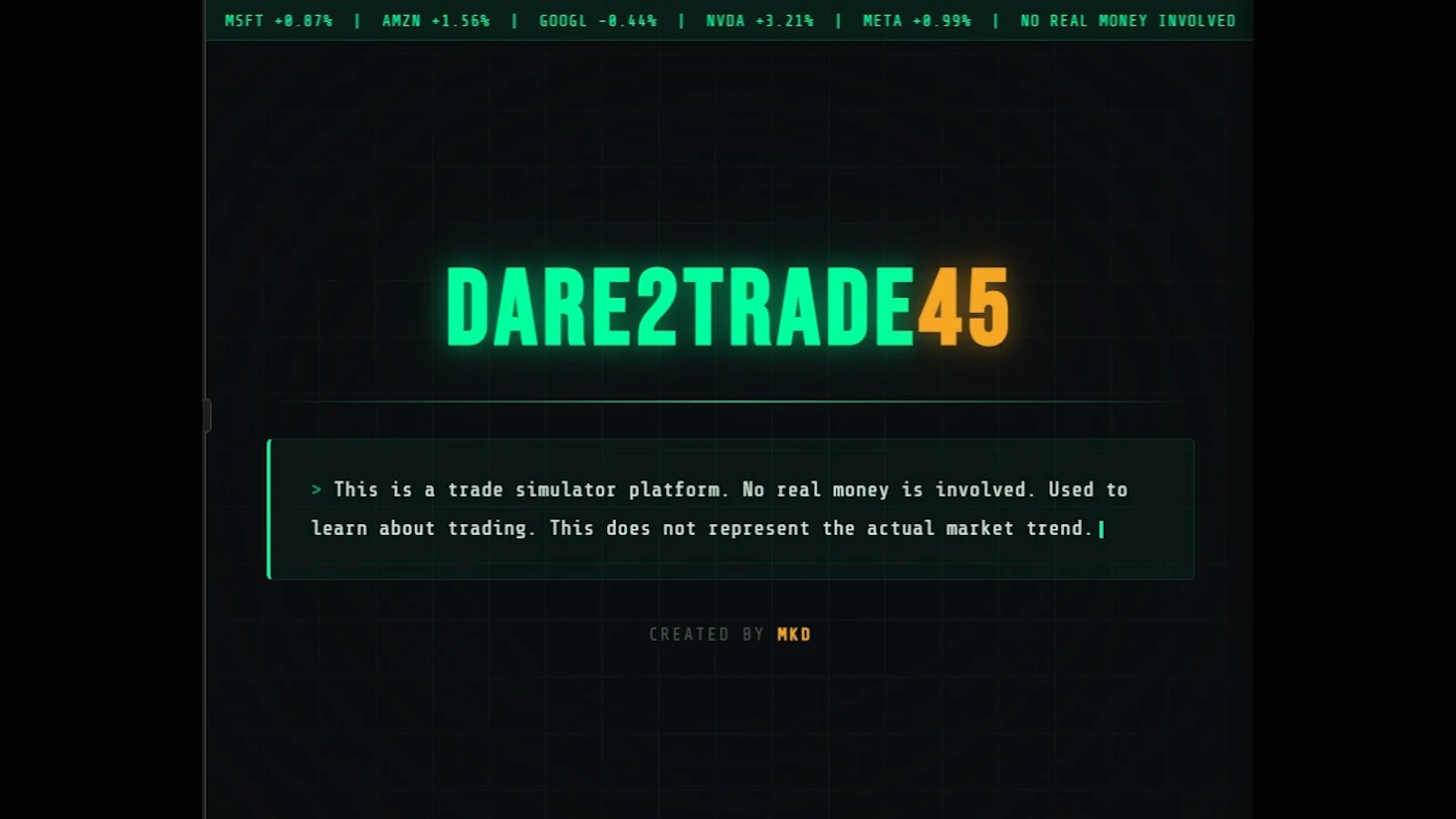 Dare2Trade screenshot 1 (video preview)