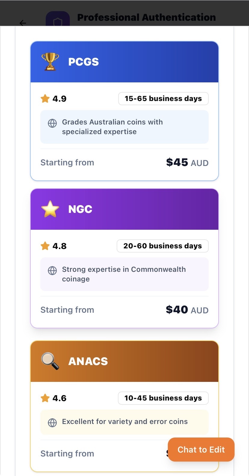 Aussie numismatics screenshot 18