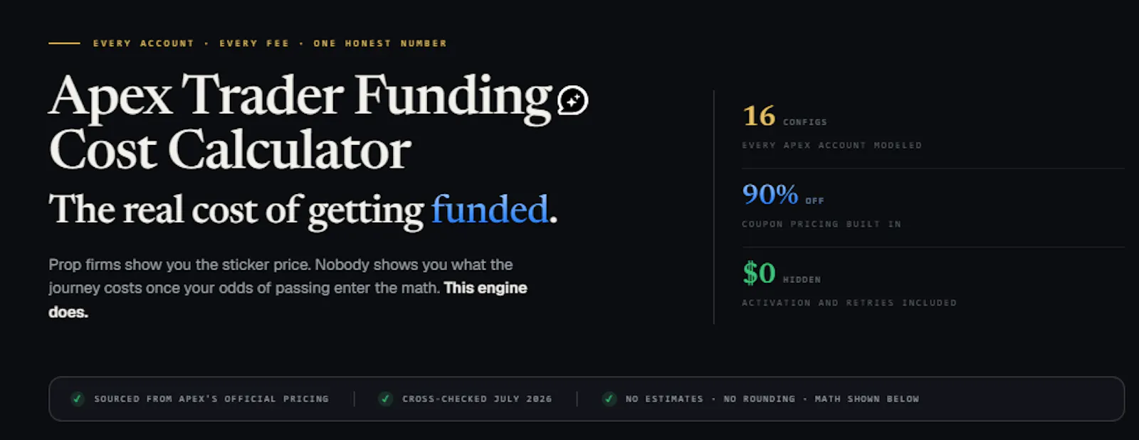 Apex Cost Calculator screenshot 3