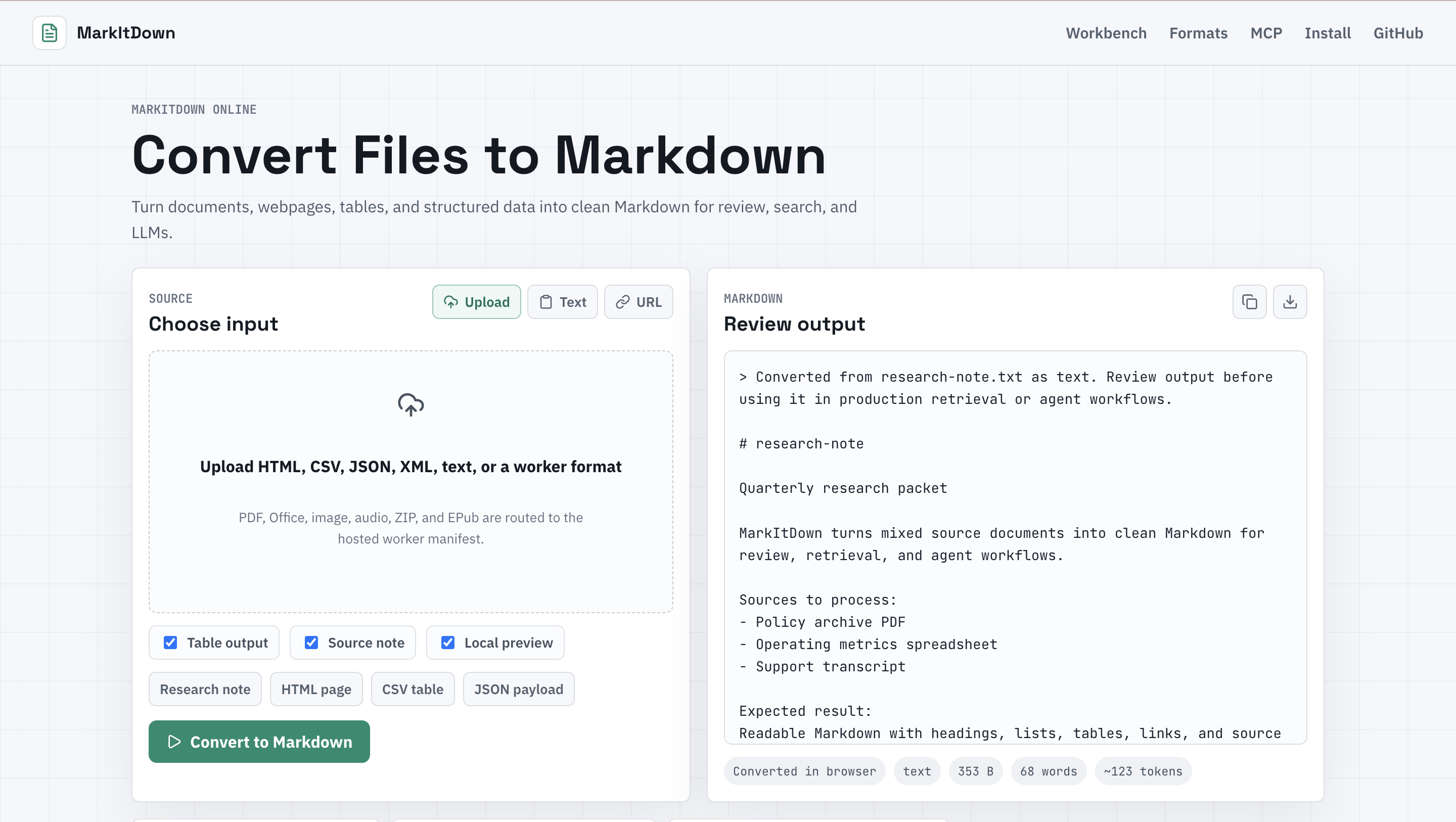 MarkItDown gallery image