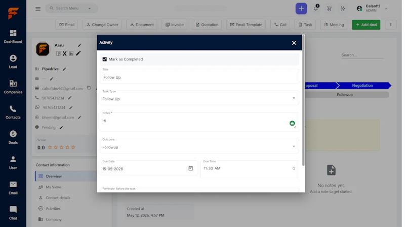 Flowzo CRM screenshot 6