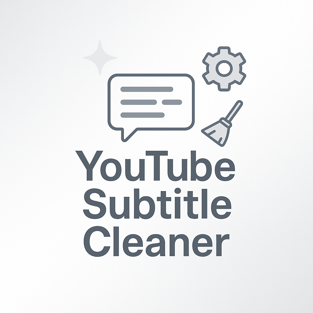 YouTube Subtitle Cleaner gallery image