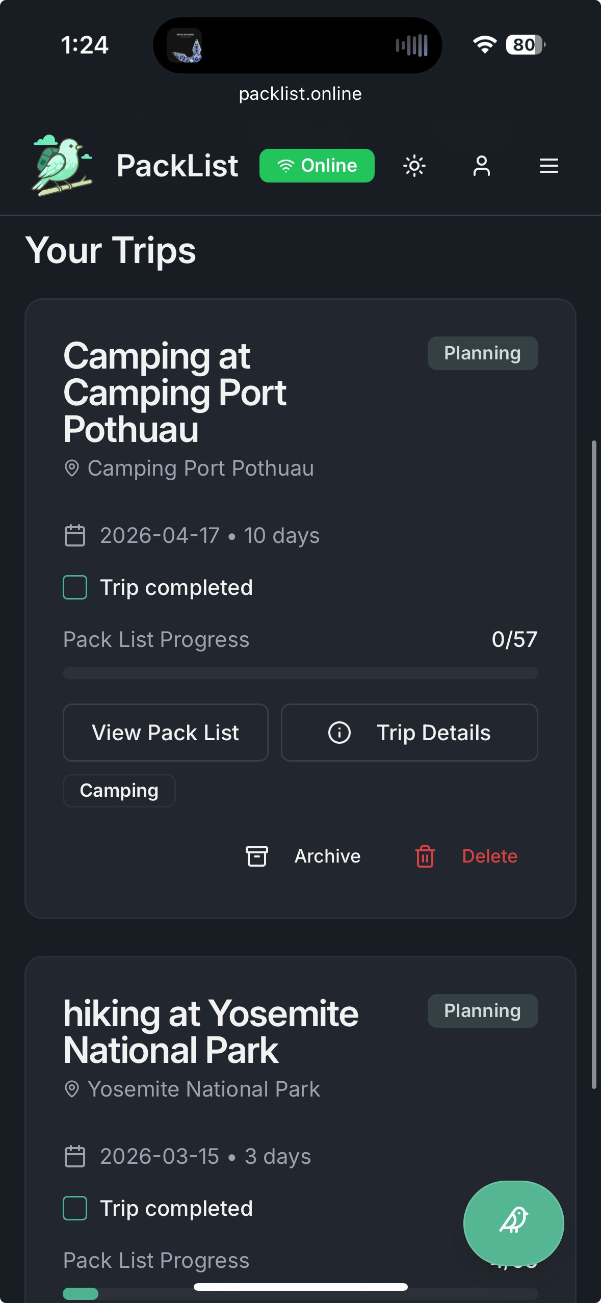 PackList - Main product screenshot demonstrating key features and user interface