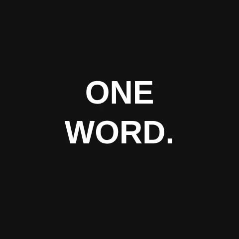 ONEWORD.