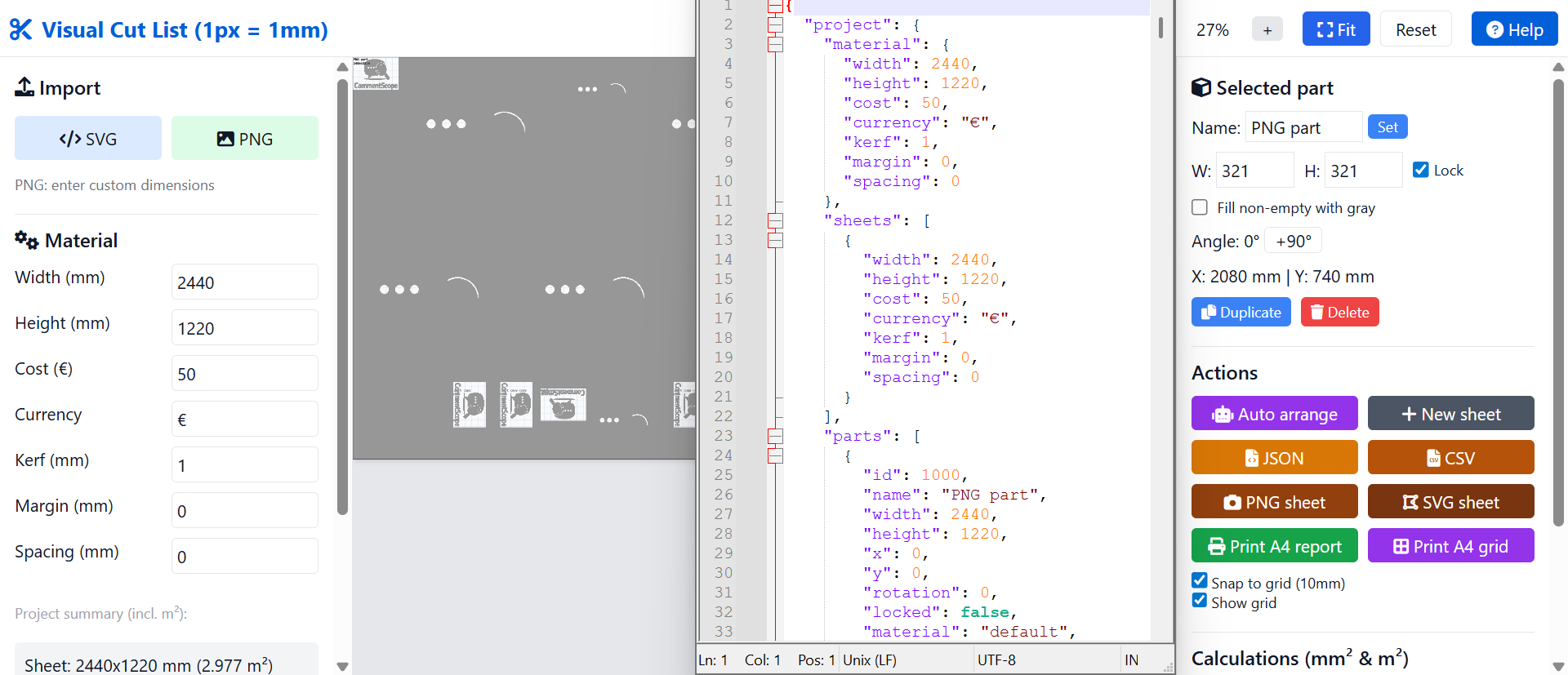 Visual Cut List gallery image