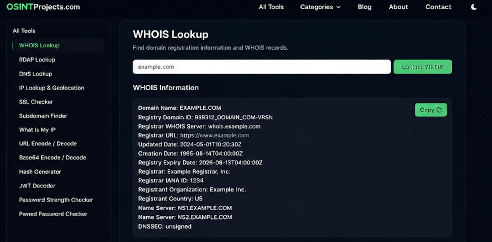 OSINT Projects screenshot 3