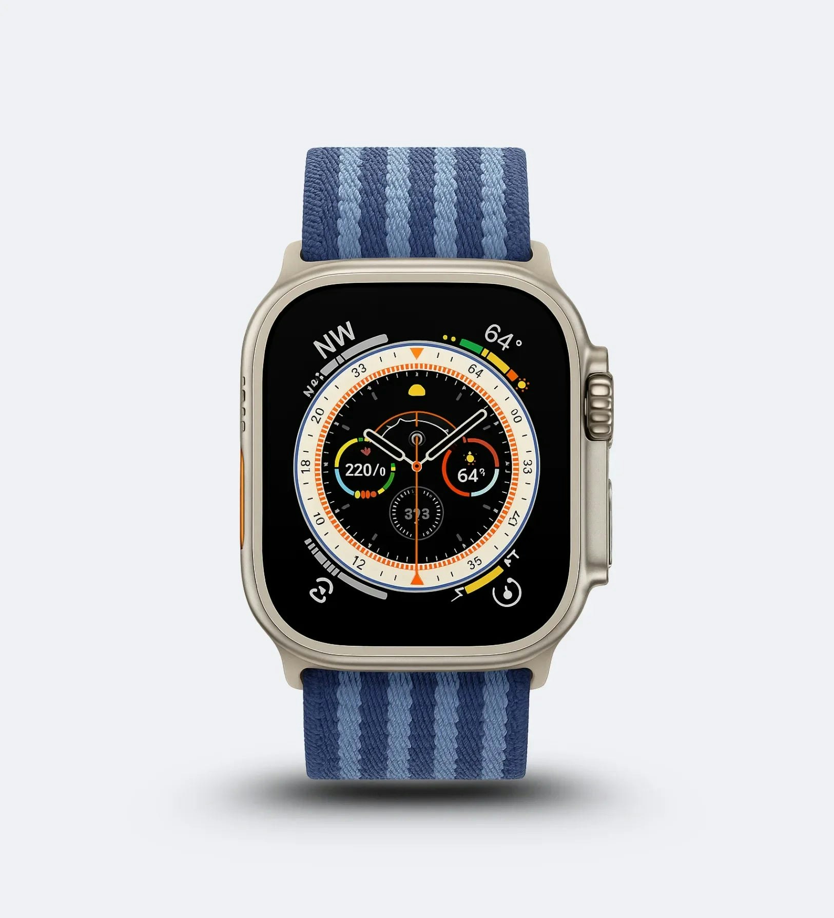 Buckle Striped Nylon Apple Watch Band gallery image