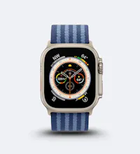 Buckle Striped Nylon Apple Watch Band gallery image