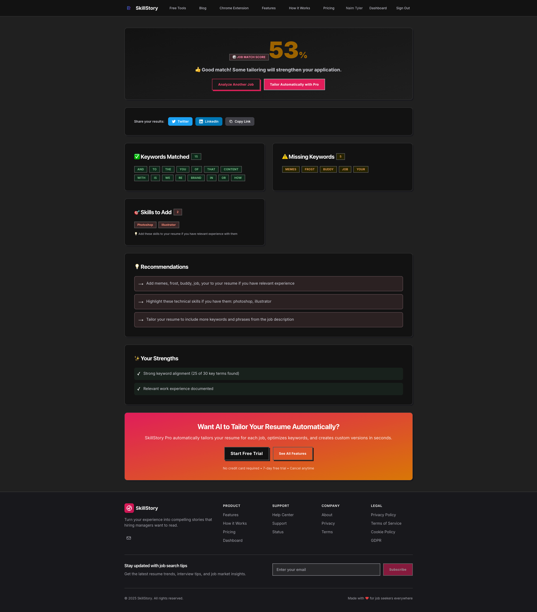 SkillStory - Job Hunter & Resume Builder gallery image