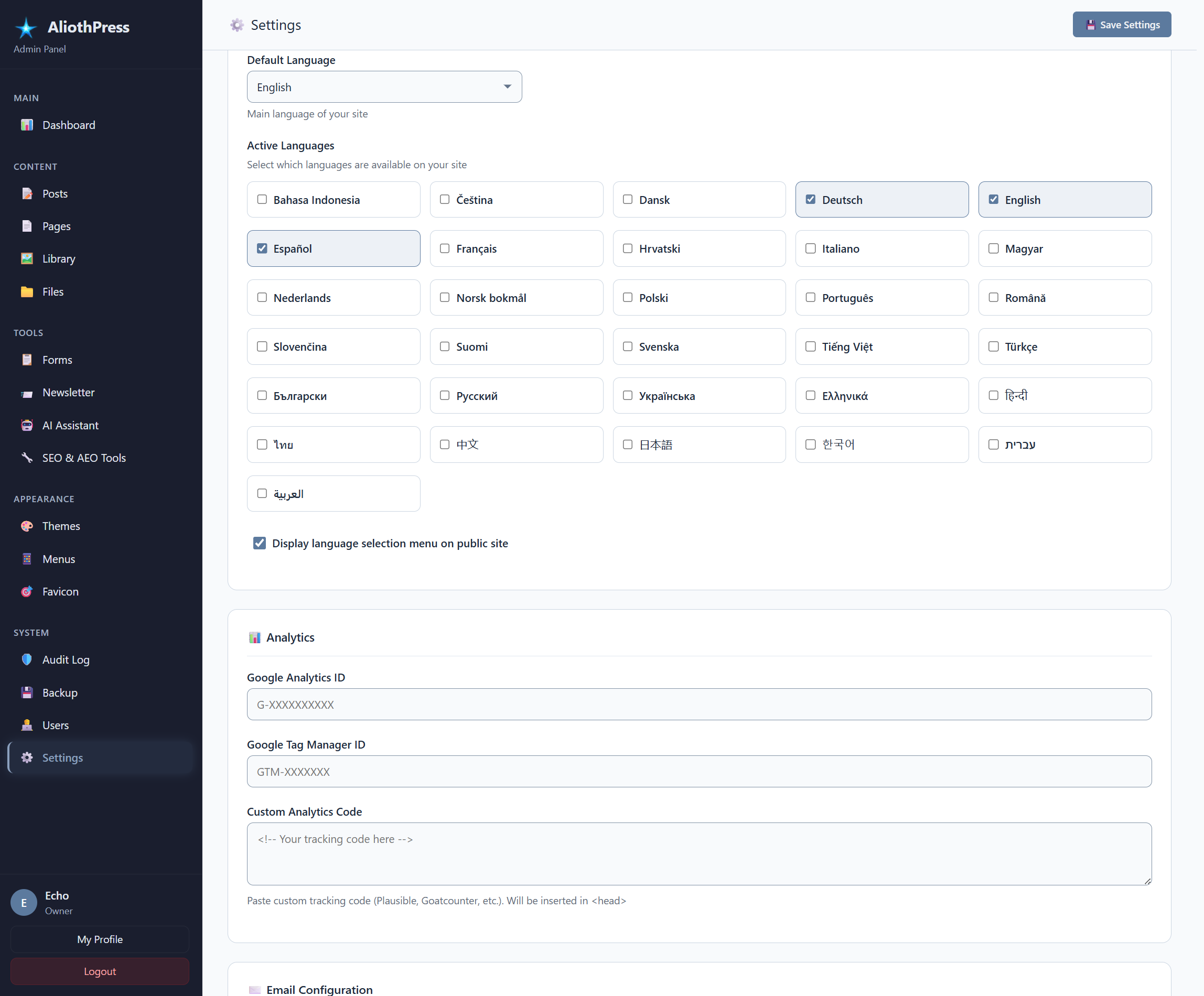 AliothPress gallery image