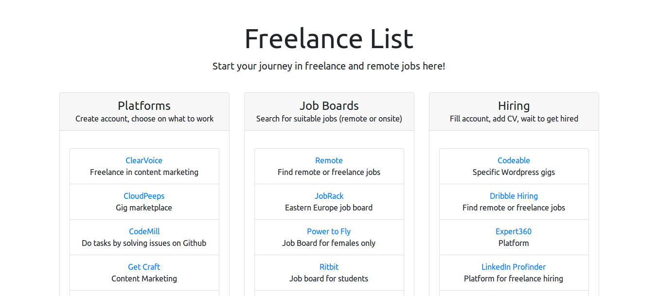 Freelance List gallery image